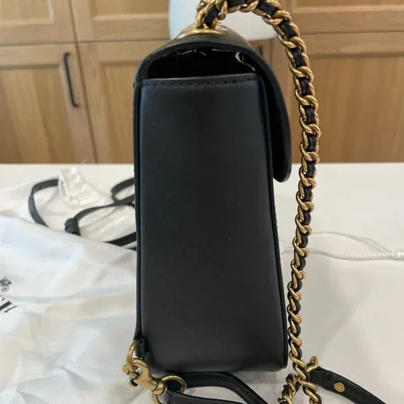 Coach Madison Convertible Backpack 18 in Black Leather - Picture 6 of 13